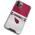 NFL Arizona Cardinals White Striped iPhone 11 Pro Max Clear Case