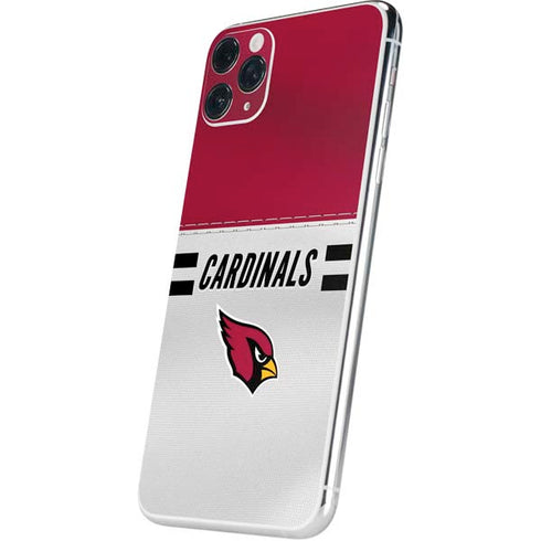 NFL Arizona Cardinals White Striped iPhone 11 Pro Max Skin