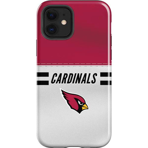 NFL Arizona Cardinals White Striped iPhone 12 Impact Case