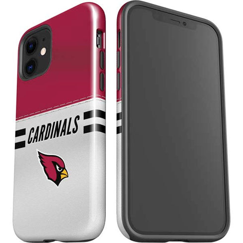 NFL Arizona Cardinals White Striped iPhone 12 Impact Case