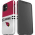 NFL Arizona Cardinals White Striped iPhone 12 Mini Impact Case