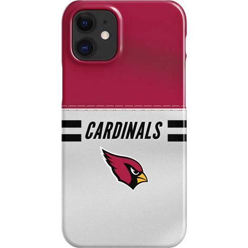 NFL Arizona Cardinals White Striped iPhone 12 Mini Lite Case
