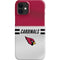NFL Arizona Cardinals White Striped iPhone 12 Mini Lite Case
