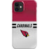 NFL Arizona Cardinals White Striped iPhone 12 Mini Lite Case
