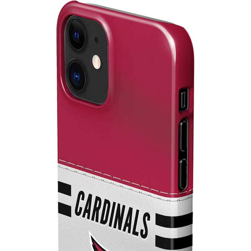 NFL Arizona Cardinals White Striped iPhone 12 Mini Lite Case