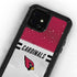 NFL Arizona Cardinals White Striped iPhone 12 Mini Waterproof Case