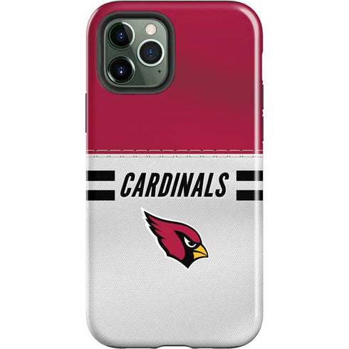 NFL Arizona Cardinals White Striped iPhone 12 Pro Impact Case