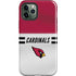 NFL Arizona Cardinals White Striped iPhone 12 Pro Impact Case