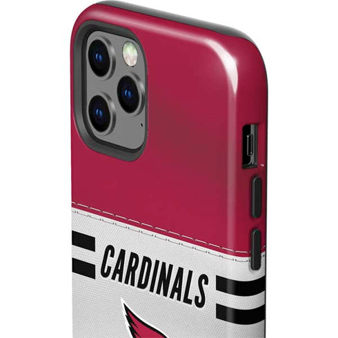 NFL Arizona Cardinals White Striped iPhone 12 Pro Impact Case