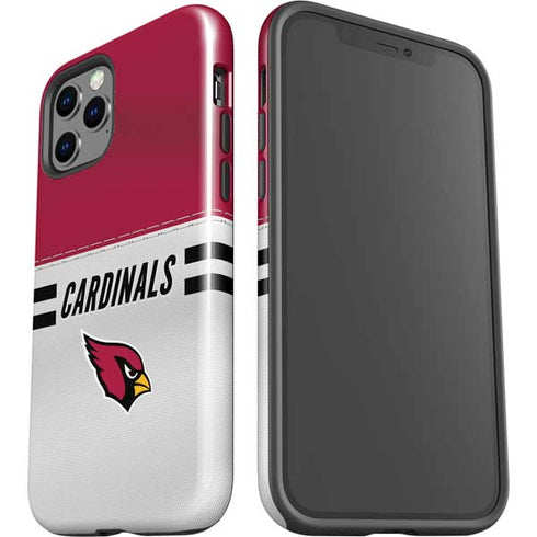 NFL Arizona Cardinals White Striped iPhone 12 Pro Impact Case