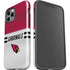 NFL Arizona Cardinals White Striped iPhone 12 Pro Impact Case