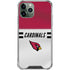 NFL Arizona Cardinals White Striped iPhone 12 Pro Max Clear Case