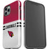 NFL Arizona Cardinals White Striped iPhone 12 Pro Max Impact Case