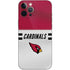 NFL Arizona Cardinals White Striped iPhone 12 Pro Max Skin