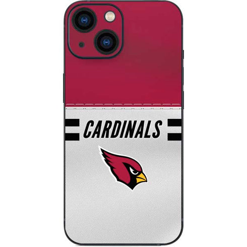 NFL Arizona Cardinals White Striped iPhone 13 Mini Skin