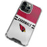 NFL Arizona Cardinals White Striped iPhone 13 Pro Max Clear Case
