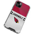 NFL Arizona Cardinals White Striped iPhone 14 Clear Case