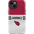NFL Arizona Cardinals White Striped iPhone 14 Plus Impact Case