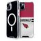 NFL Arizona Cardinals White Striped iPhone 14 MagSafe Case
