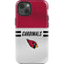 NFL Arizona Cardinals White Striped iPhone 15 Impact Case