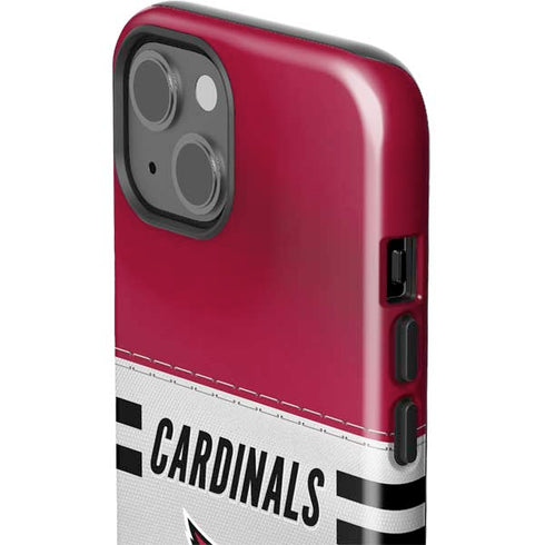 NFL Arizona Cardinals White Striped iPhone 15 Impact Case