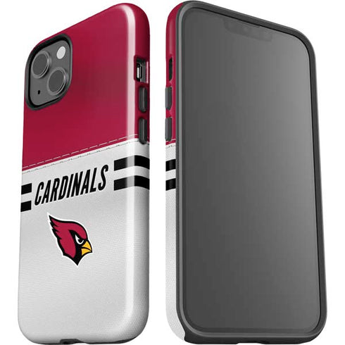 NFL Arizona Cardinals White Striped iPhone 15 Impact Case