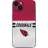 NFL Arizona Cardinals White Striped iPhone 14 Plus Skin