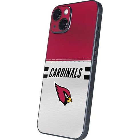 NFL Arizona Cardinals White Striped iPhone 15 Plus Skin