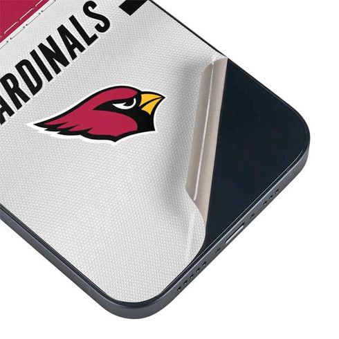 NFL Arizona Cardinals White Striped iPhone 15 Plus Skin
