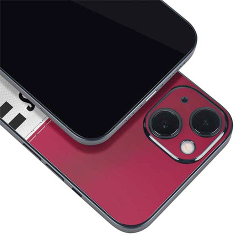 NFL Arizona Cardinals White Striped iPhone 14 Plus Skin