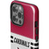 NFL Arizona Cardinals White Striped iPhone 15 Pro Impact Case