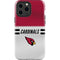 NFL Arizona Cardinals White Striped iPhone 15 Pro Max Impact Case
