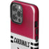 NFL Arizona Cardinals White Striped iPhone 15 Pro Max Impact Case