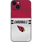 NFL Arizona Cardinals White Striped iPhone 14 Skin