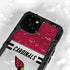 NFL Arizona Cardinals White Striped iPhone 15 Waterproof Case