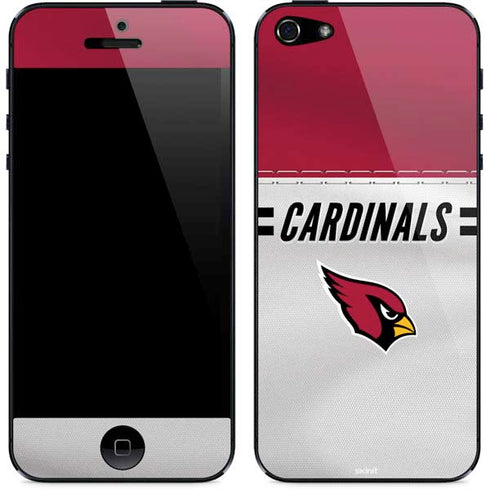 NFL Arizona Cardinals White Striped iPhone 5/5s/5SE Skin