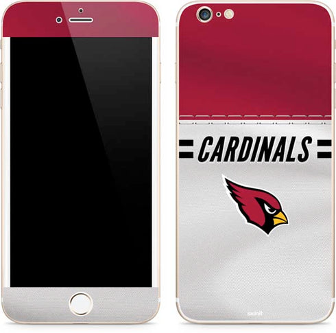 NFL Arizona Cardinals White Striped iPhone 6/6s Plus Skin