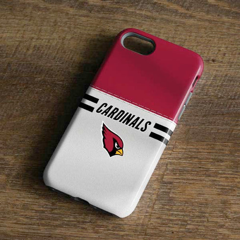 NFL Arizona Cardinals White Striped iPhone 8 Pro Case