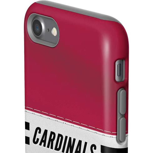 NFL Arizona Cardinals White Striped iPhone SE (2nd & 3rd Gen) Pro Case