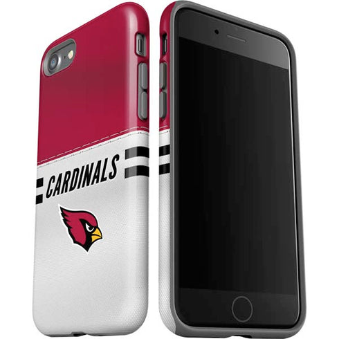 NFL Arizona Cardinals White Striped iPhone SE (2nd & 3rd Gen) Pro Case