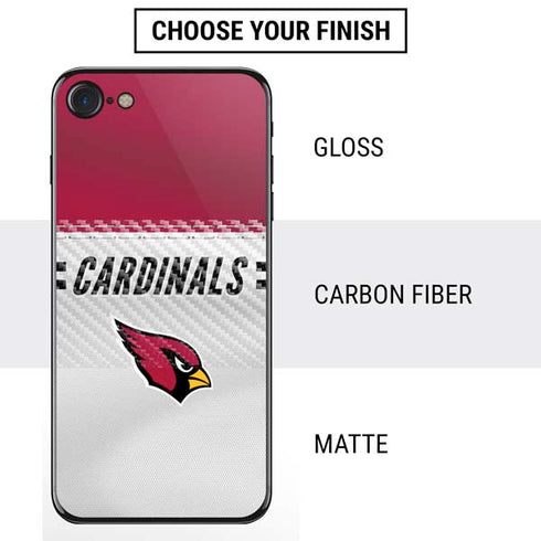 NFL Arizona Cardinals White Striped iPhone SE (2nd & 3rd Gen) Skin