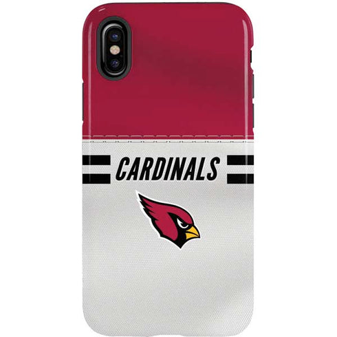 NFL Arizona Cardinals White Striped iPhone X Pro Case