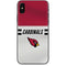 NFL Arizona Cardinals White Striped iPhone X Skin