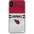 NFL Arizona Cardinals White Striped iPhone X Skin