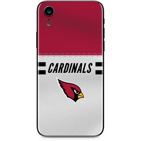 NFL Arizona Cardinals White Striped iPhone XR Skin