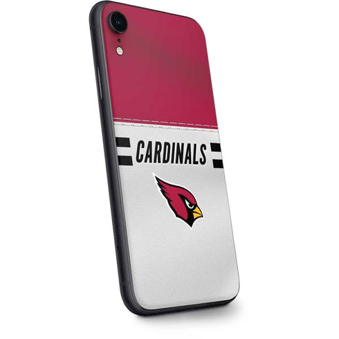 NFL Arizona Cardinals White Striped iPhone XR Skin