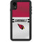 NFL Arizona Cardinals White Striped iPhone XR Waterproof Case