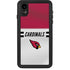 NFL Arizona Cardinals White Striped iPhone XR Waterproof Case