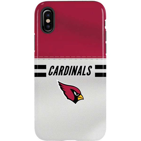 NFL Arizona Cardinals White Striped iPhone XS Pro Case