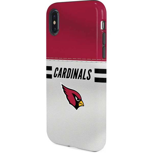 NFL Arizona Cardinals White Striped iPhone XS Pro Case